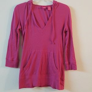 Pink long sleeve hoodie